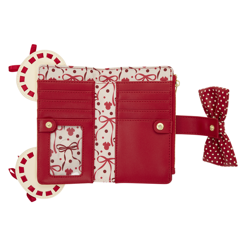 Loungefly Minnie Mouse Rocks the Dots Coquette Flap Wallet – Steve's ...