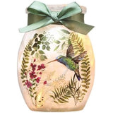 Spring Greens with Hummingbird Pre-Lit 4" Jar w/ Ribbon