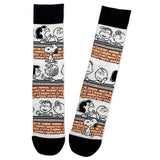 Hallmark Peanuts® Gang at Brick Wall Novelty Crew Socks
