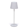 White Metal Indoor or Outdoor Rechargeable Touch Lamp with Dimmer 14''