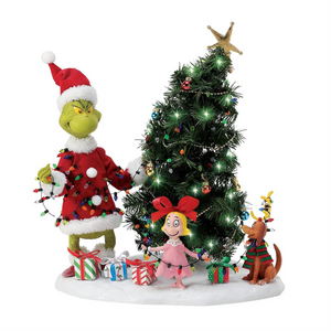 The Grinch Who-Ville Tree Trimming Party Figurine