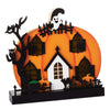 Hallmark Wide Light-Up Pumpkin House Halloween Decoration