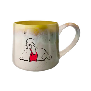 Winnie the Pooh The Pooh-Brush Style Sweet Like Hunny Reactive Glaze 18 Oz. Tapered Pottery Mug