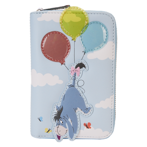 Loungefly Winnie the Pooh & Friends Floating Balloons Zip Around Wallet (Front)