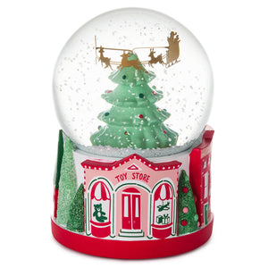 Hallmark Santa's Flight Christmas Snow Globe With Sound and Motion