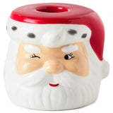Hallmark Shaped Santa Taper Candle Holder, 2.5"