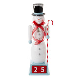 Hallmark Snowman Christmas Countdown Nutcracker Figurine, 15"