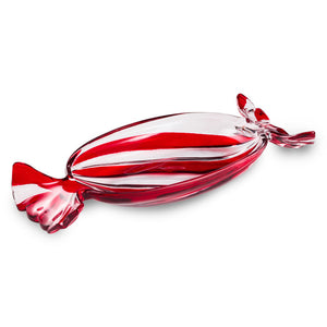Hallmark Wrapped Peppermint Candy-Shaped Serving Dish, 14" W