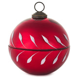 Hallmark Red Glass Ball Ornament Pine-Scented Candle, 4"