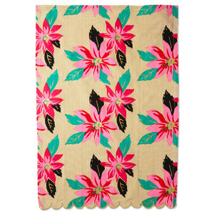 Hallmark Lacey Chabert Collection Vibrant Poinsettias Tea Towel, 18x26