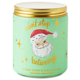 Hallmark Don't Stop Believing Brown Sugar and Vanilla Bean Scented Jar Candle, 7 oz.