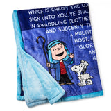 Hallmark Peanuts® Linus Nativity Speech Throw Blanket, 50x60