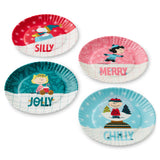 Hallmark Peanuts® Wintertime Fun Appetizer Plates, Set of 4