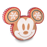 Hallmark Disney Mickey Mouse Gingerbread Throw Pillow, 16x12