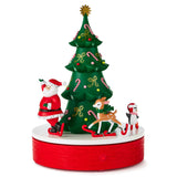 Hallmark Skating Around the Tree Musical Tabletop Decoration With Motion, 9"
