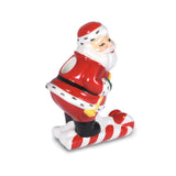 Hallmark Skiing Santa Toothpick Holder