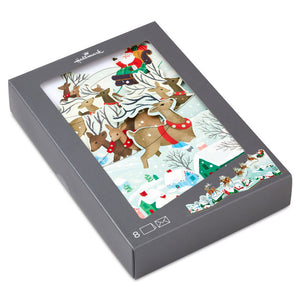 Hallmark Santa and Sleigh Scene Boxed Christmas Cards