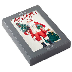 Hallmark Vintage Santa Claus Boxed Christmas Cards Pack