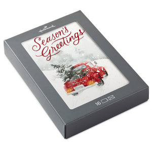 Hallmark Rustic Red Truck in Snow Boxed Christmas Cards