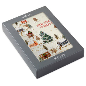 Hallmark Embroidered Homes Boxed Christmas Cards Pack