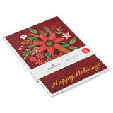 Hallmark Red Floral Bouquet Packaged Christmas Cards