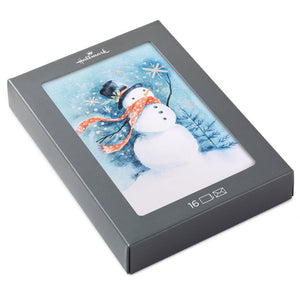 Hallmark Snowman at Night Boxed Christmas Cards Pack