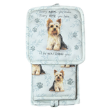 Yorkie Dog Lover's Oven Mitt, Potholder, and Kitchen Towel Set, 100% Cotton