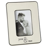 Hallmark You & Me Cream Enamel Picture Frame, 4x6