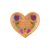 You Make the World A Better Place Wooden Heart Trinket Dish, 3.75"