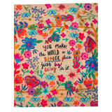 You Make the World a Better Place Cotton Dish Towel, 26"x18"