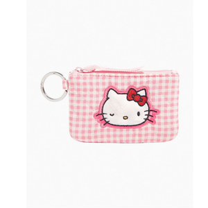 Vera Bradley Hello Kitty Gingham Zip ID Case
