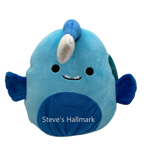 Squishmallow Neon Sealife Squad Zal the Blue Angler Fish 8" Stuffed Plush by Kelly Toy Jazwares