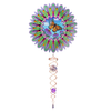 Animated Monarch Butterfly Mini 6.5" Wind Spinner and 7.5" Crystal Twister Set