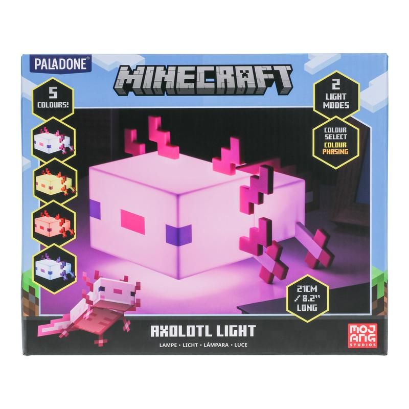 Minecraft Axolotl Color Changing Light – Steve's Hallmark