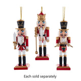 5" Red and White Classic Nutcracker King & Soldier Ornament