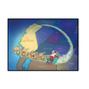Santa's Sleigh California Fly Over Boxed Christmas Cards Pack of 12