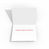 Santa's Sleigh California Fly Over Boxed Christmas Cards Pack of 12
