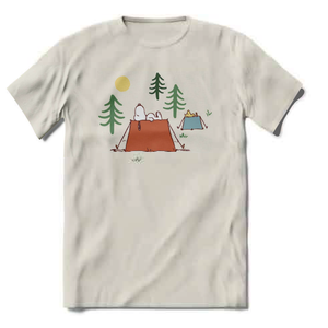 Snoopy and Woodstock Camping T-shirt