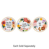 God Bless Round Floral Trinket Dish 5.1"