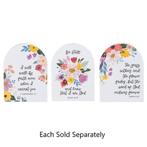 Bible Verse Message Arch Block 8"