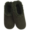 Men's Classic SnooziesÂ® Sherpa Lined Corduroy Slippers - Olive Green