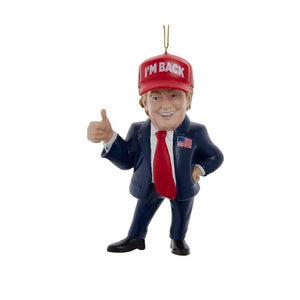 4.75" Donald Trump I'm Back Ornament