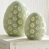 7" LED Iridescent Ceramic Easter Egg