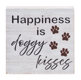 Happiness is My Doggy Kisses Mini Block Sign 2.5"