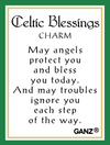 Celtic Blessings Angel Token Charm