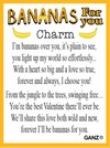 Bananas for You Monkey Token Charm