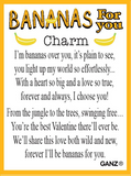 Bananas for You Monkey Token Charm