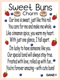 Sweet Cinnamon Roll Bun Token Charm