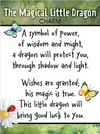 Magical Little Dragon A Symbol of Power Wisdom Might Token Charm 1.5"