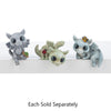 Magical Little Dragon with Garden Critter Shelfsitter Figurine 3"
